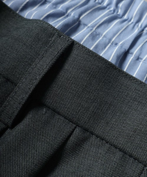 Full-Length Pant Waist Tuck Pants 雙層設計直筒長褲