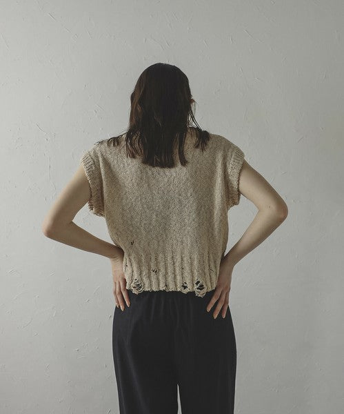 Vest/Gilet 破壞風針織背心