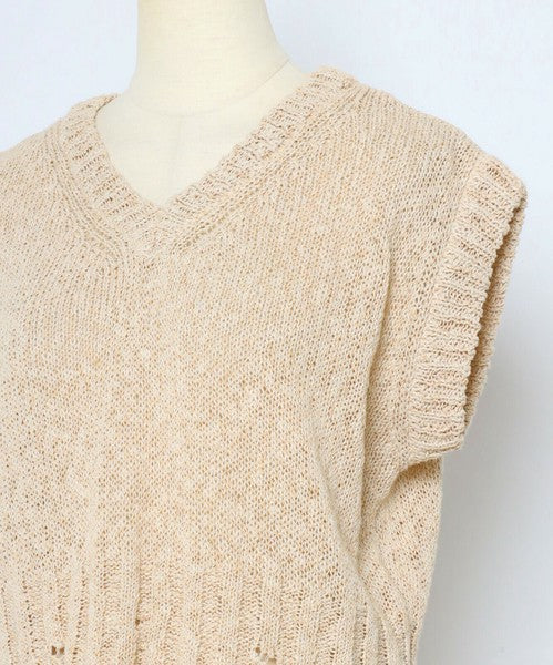 Vest/Gilet 破壞風針織背心