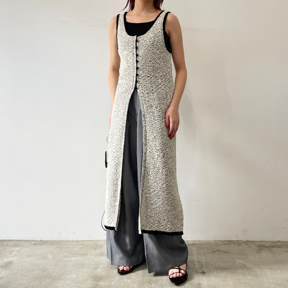 Casual Dress 混織針織前開長裙