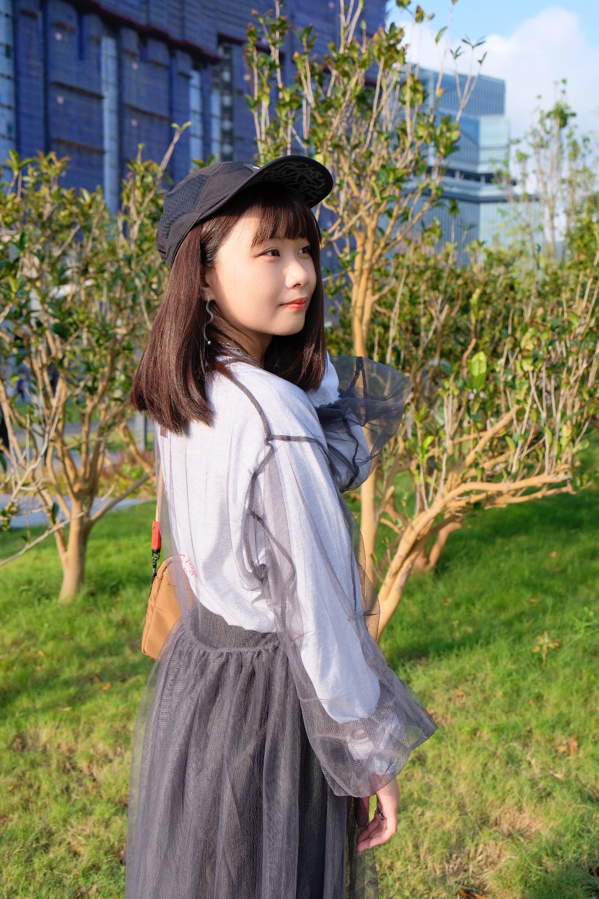 Casual Sheer Dress x 透明連身外搭紗裙