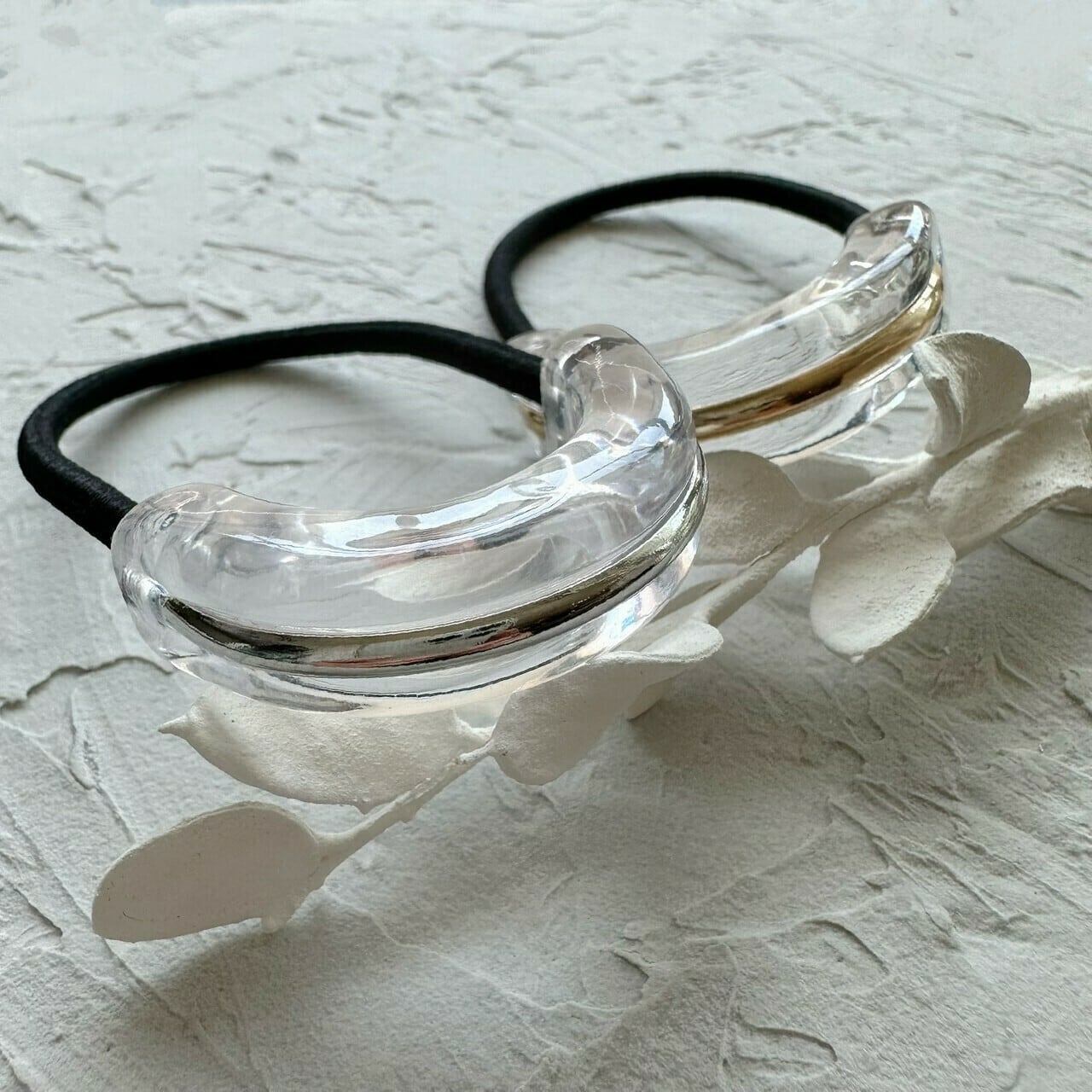Hair Tie x 透明樹脂金屬髮帶