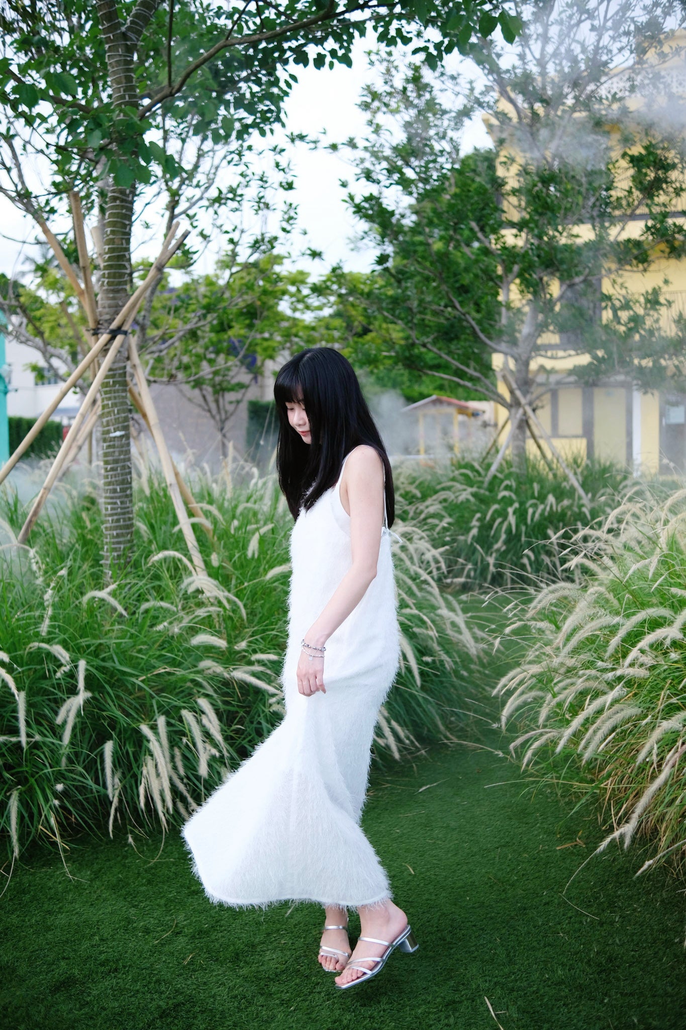 Casual Camisole Dress 毛絨絨吊帶長裙