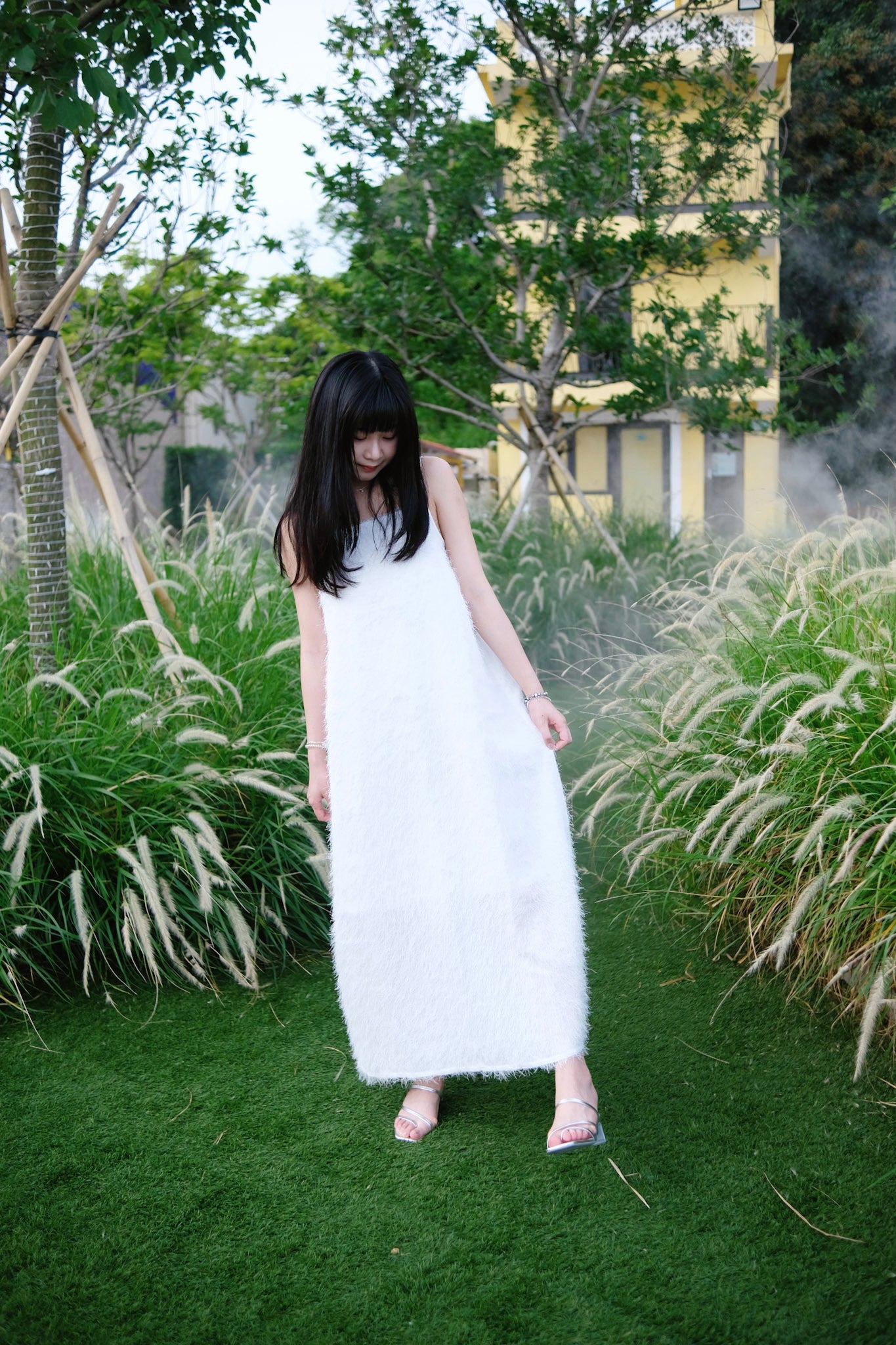 Casual Camisole Dress 毛絨絨吊帶長裙