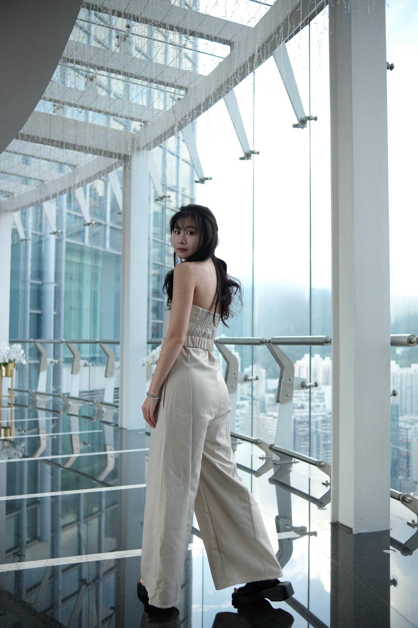 Jumpsuit/Romper Salopettes 裸肩連身褲