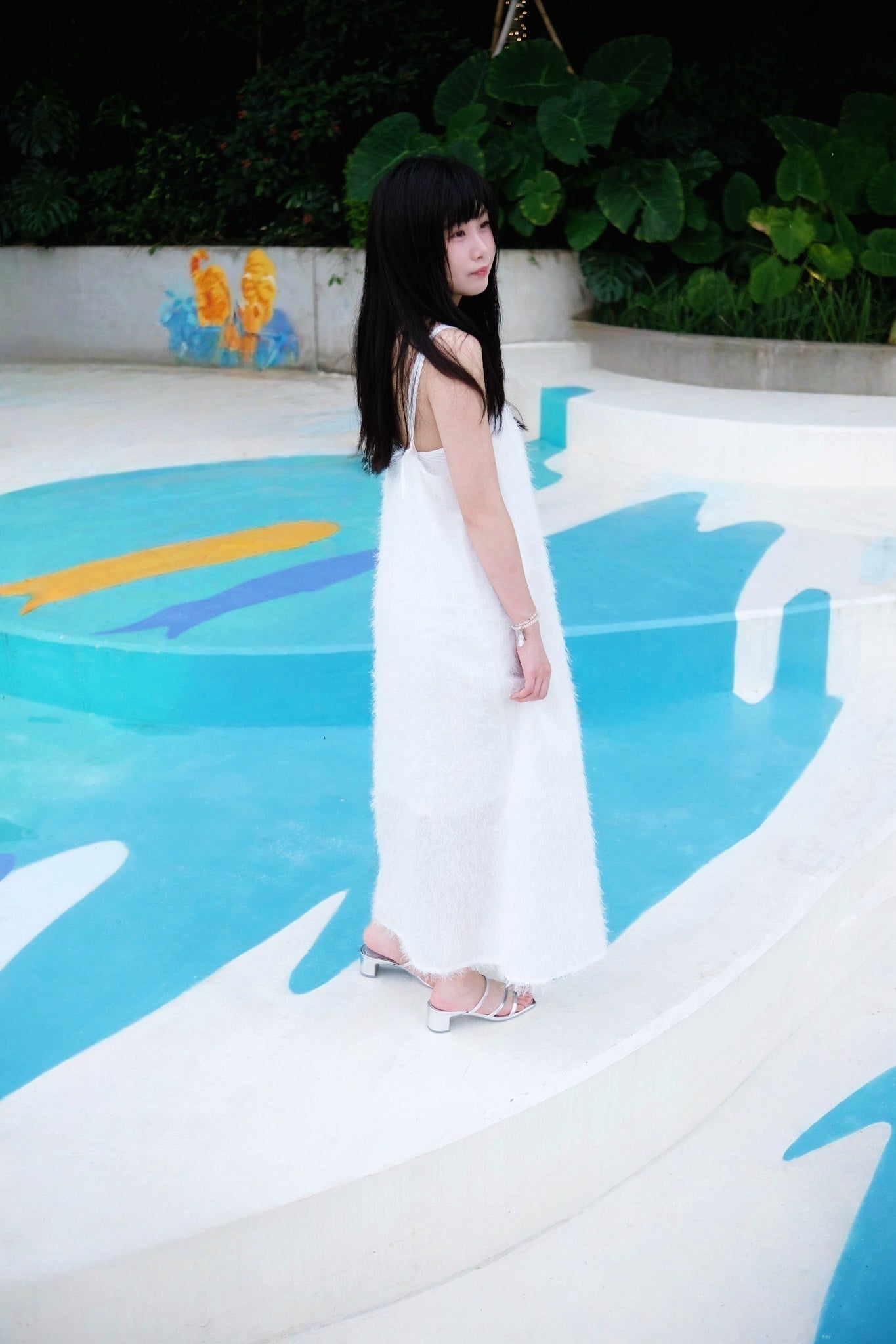Casual Camisole Dress 毛絨絨吊帶長裙