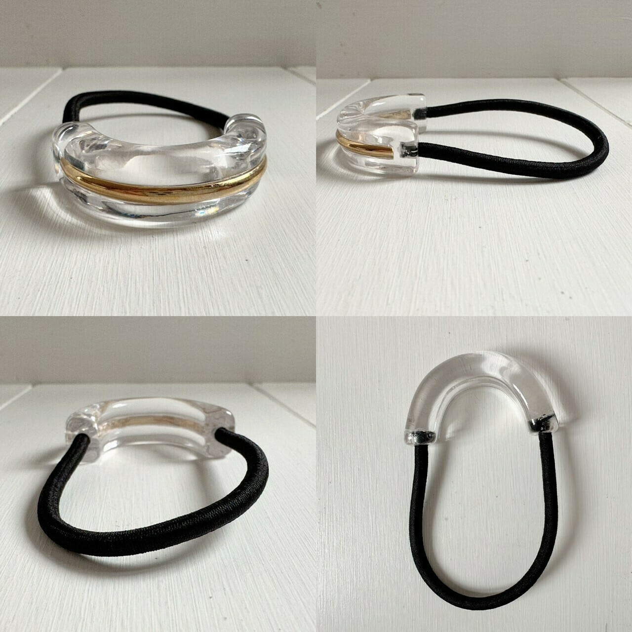 Hair Tie x 透明樹脂金屬髮帶