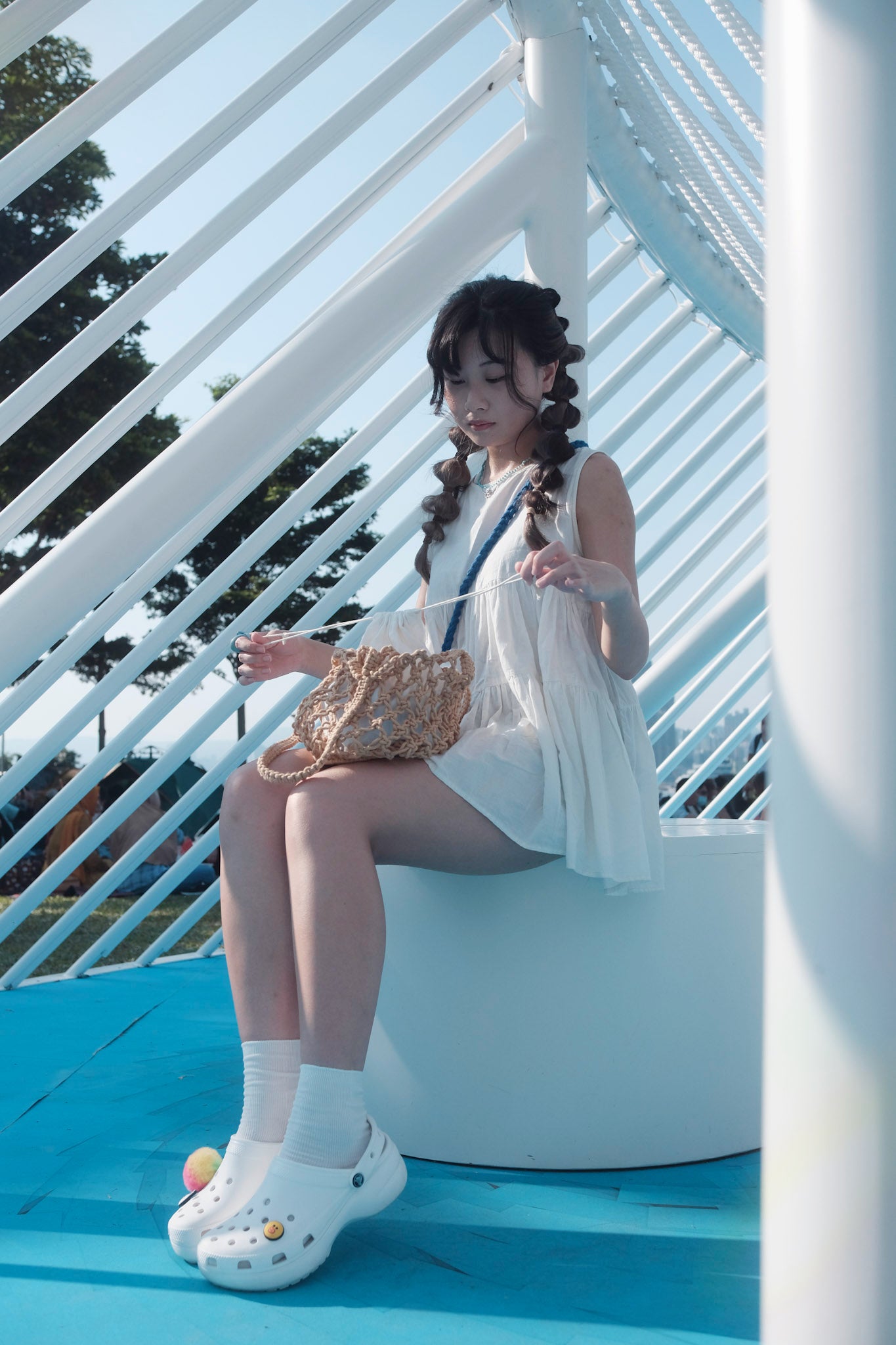 <配件> 日系小織物 • 波波袋