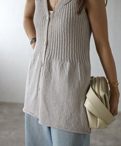 Vest/Gilet Boucle Peplum 針織荷葉下擺無袖背心