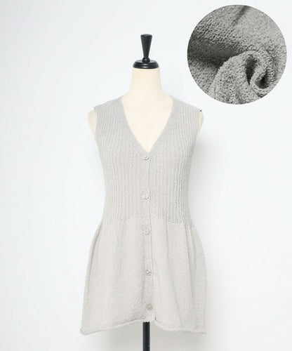 Vest/Gilet Boucle Peplum 針織荷葉下擺無袖背心