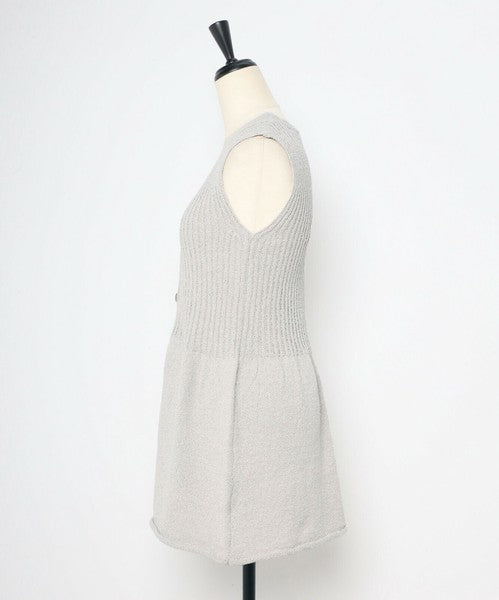 Vest/Gilet Boucle Peplum 針織荷葉下擺無袖背心