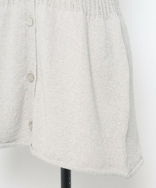Vest/Gilet Boucle Peplum 針織荷葉下擺無袖背心