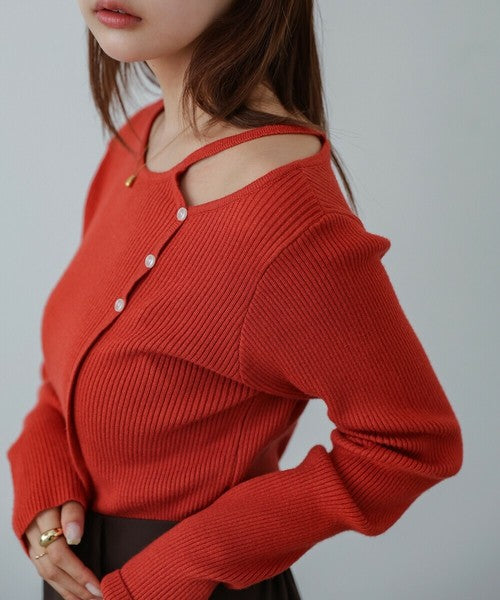 秋冬の定番 Knit Tops 紅色針織上衣🧶