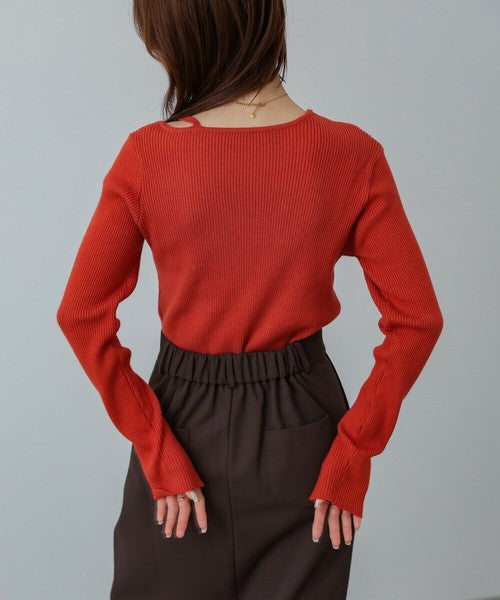 秋冬の定番 Knit Tops 紅色針織上衣🧶