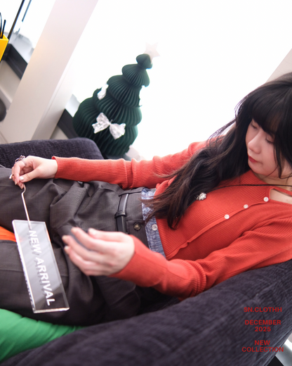 秋冬の定番 Knit Tops 紅色針織上衣🧶