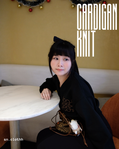 秋冬の定番 Cardigan Knit 刺繡針織小外套🧶