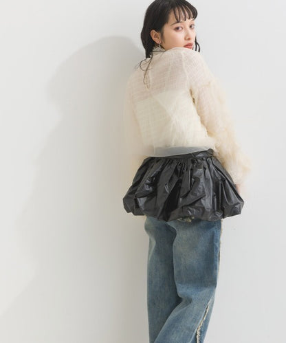 Metallic Ruffles Cape - 多功能撘配小物 - 金屬感荷葉邊