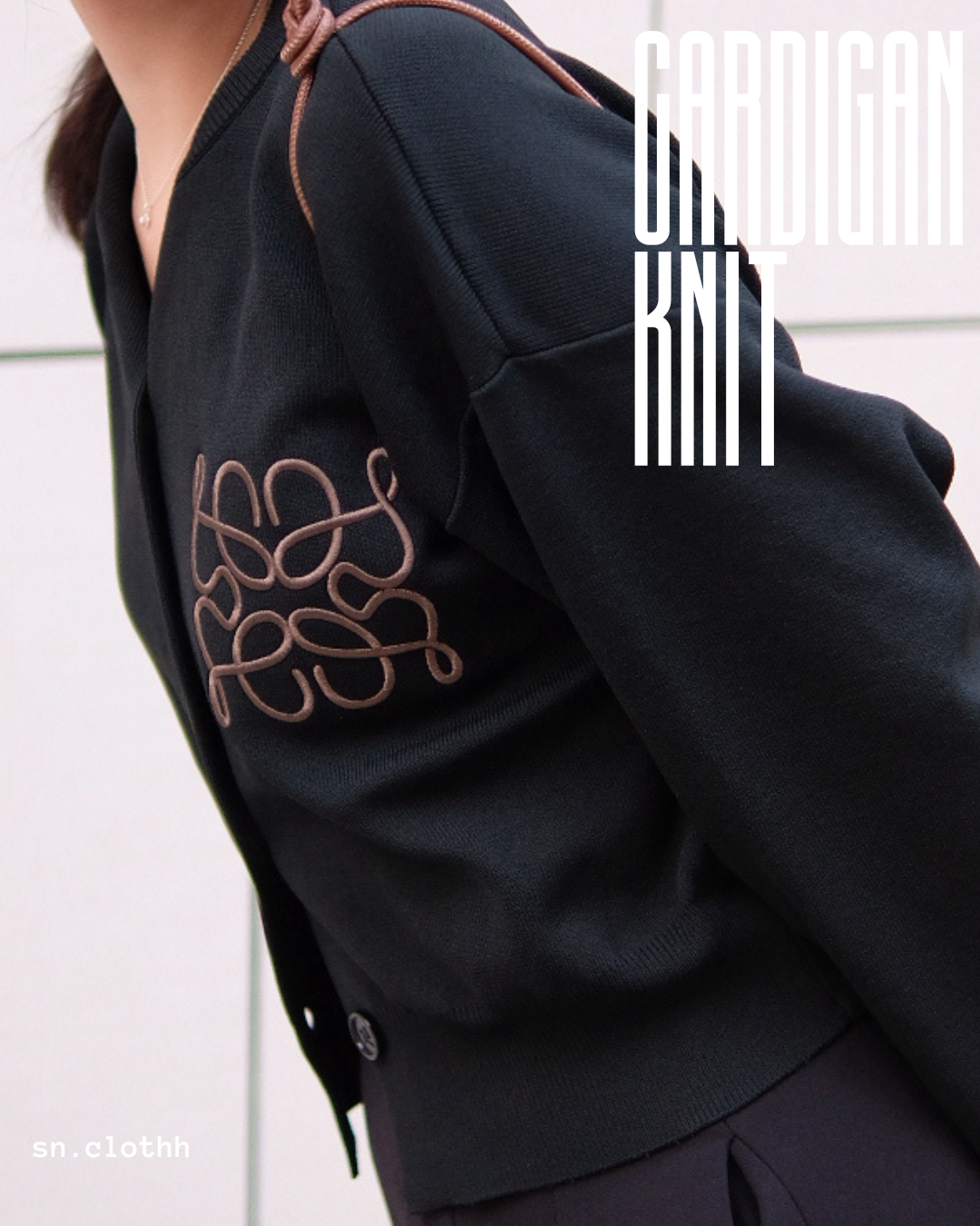 秋冬の定番 Cardigan Knit 刺繡針織小外套🧶