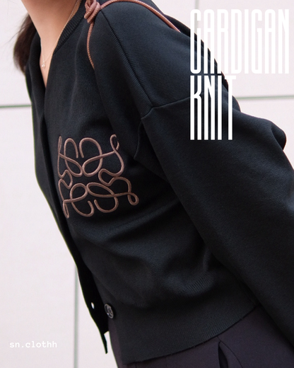 秋冬の定番 Cardigan Knit 刺繡針織小外套🧶