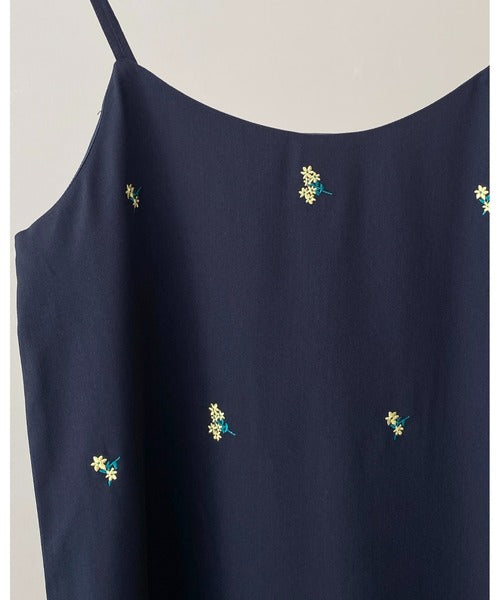 Flower Embroidered Camisole Dress 刺繡花卉吊帶長裙