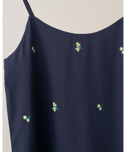 Flower Embroidered Camisole Dress 刺繡花卉吊帶長裙