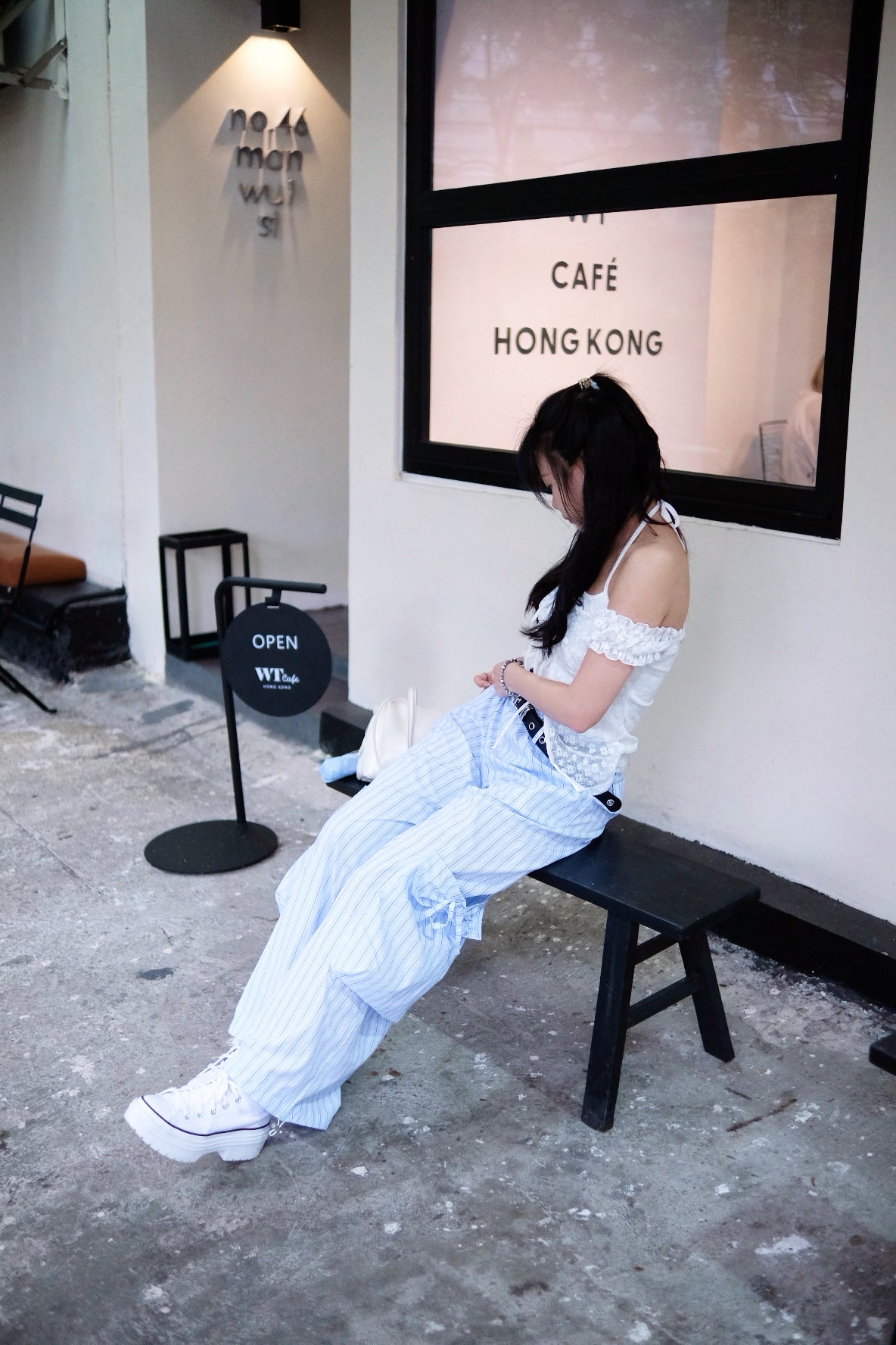 [made in kr.] Ribbon Cargo Wide Pants 蝴蝶結工裝寬褲連皮帶