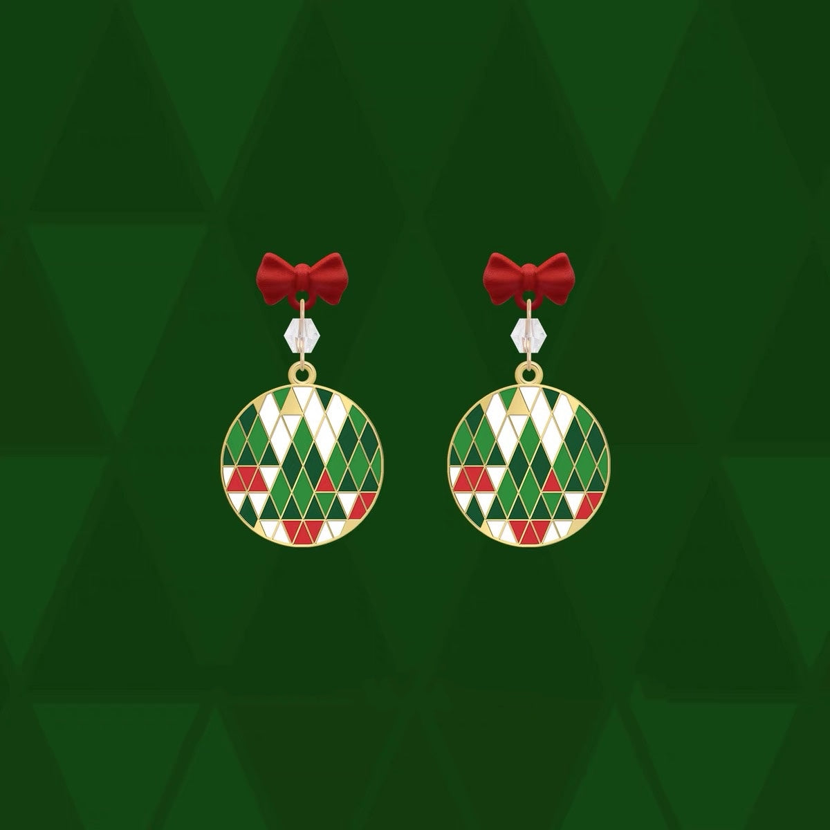 聖誕樹吊飾耳環