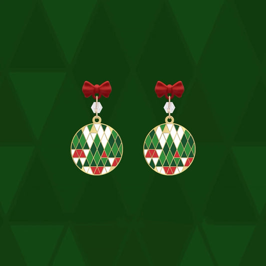 聖誕樹吊飾耳環
